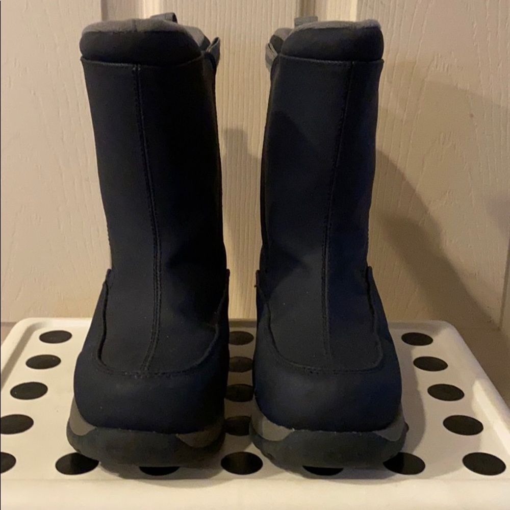 ~Lands’ End~ Blue Double-Sided Velcro Boot
